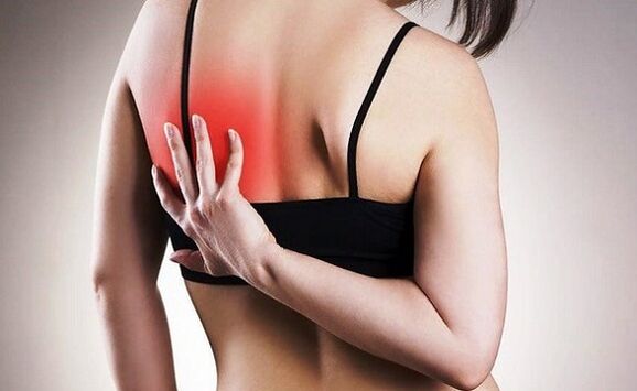 bolesť pod ľavou lopatkou zozadu